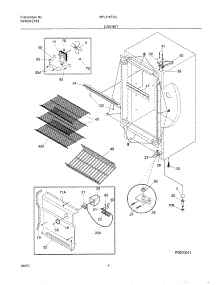 05 - Cabinet parts for Frigidaire Freezer MFU14F3GW7 from AppliancePartsPros.com