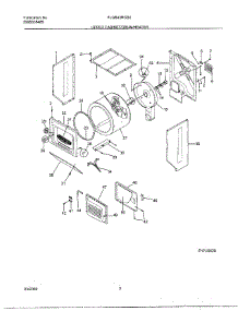 02 - Uppercab / Drum / Heater parts for Frigidaire Washer Dryer Combo FLGB43RGS0 from AppliancePartsPros.com