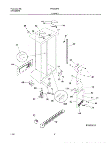 07 - Cabinet parts for Frigidaire Refrigerator FRS20ZRGW5 from AppliancePartsPros.com