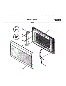 03 - Door parts for Frigidaire Microwave TMS103T1B1 from AppliancePartsPros.com