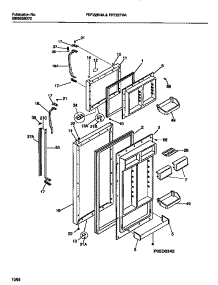 02 - Door Section parts for Frigidaire Refrigerator FRT22THAB1 from AppliancePartsPros.com