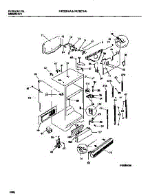03 - Cabinet W /  Fan Assembly parts for Frigidaire Refrigerator FRT22THAY1 from AppliancePartsPros.com