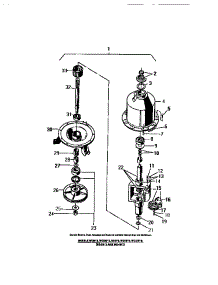 16 - Mechanism parts for Frigidaire Washer WC2MW2 from AppliancePartsPros.com