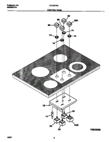 02 - Control Panel parts for Frigidaire Cooktop FEC3X7XEBB from AppliancePartsPros.com