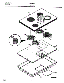 03 - Cooktop parts for Frigidaire Cooktop FEC3X7XESB from AppliancePartsPros.com