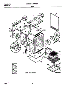 03 - Body parts for Frigidaire Range MEF352SFDA from AppliancePartsPros.com