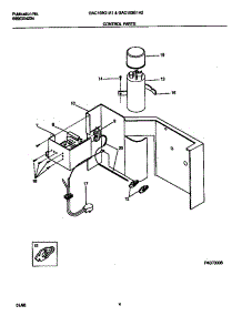 03 - Control  Parts parts for Frigidaire Air Conditioner GAC103G1A2 from AppliancePartsPros.com
