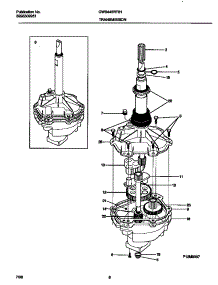 05 - Transmission parts for Frigidaire Washer GWS445RFS1 from AppliancePartsPros.com