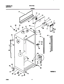 03 - Cabinet parts for Frigidaire Refrigerator FRT21TSGW1 from AppliancePartsPros.com