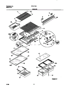 04 - Shelves parts for Frigidaire Refrigerator FRT21TSGW1 from AppliancePartsPros.com