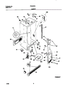 04 - Cabinet parts for Frigidaire Refrigerator FRS22ZRGW1 from AppliancePartsPros.com