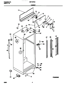03 - Cabinet parts for Frigidaire Refrigerator MRT18PNGW1 from AppliancePartsPros.com