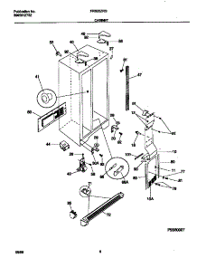04 - Cabinet parts for Frigidaire Refrigerator FRS22ZRGW2 from AppliancePartsPros.com