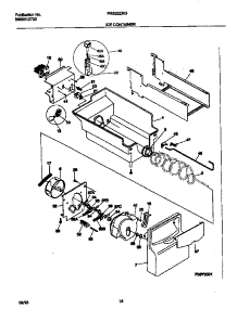 09 - Ice Container parts for Frigidaire Refrigerator FRS22ZRGW2 from AppliancePartsPros.com