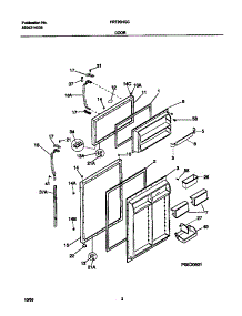 02 - Doors parts for Frigidaire Refrigerator FRT20NGCW9 from AppliancePartsPros.com