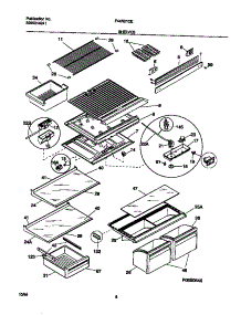 04 - Shelves parts for Frigidaire Refrigerator F44N21CEW4 from AppliancePartsPros.com