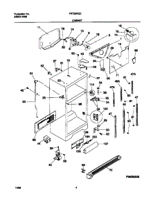 03 - Cabinet parts for Frigidaire Refrigerator FRT22RGCWA from AppliancePartsPros.com