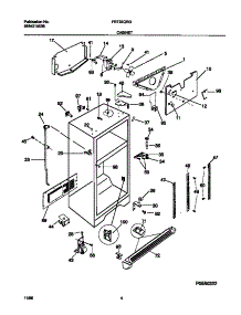 03 - Cabinet parts for Frigidaire Refrigerator FRT22QRGW2 from AppliancePartsPros.com