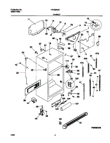 03 - Cabinet parts for Frigidaire Refrigerator FRT22RGCW9 from AppliancePartsPros.com