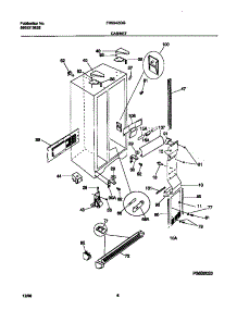 04 - Cabinet parts for Frigidaire Refrigerator FRS24ZGGW4 from AppliancePartsPros.com