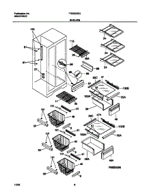 05 - Shelves parts for Frigidaire Refrigerator FRS20ZSGB3 from AppliancePartsPros.com