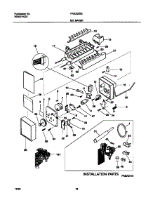 10 - Ice Maker parts for Frigidaire Refrigerator FRS20ZSGB3 from AppliancePartsPros.com