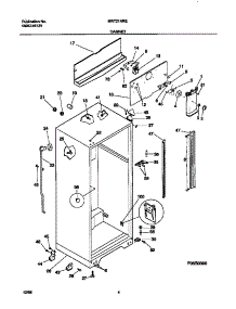 03 - Cabinet parts for Frigidaire Refrigerator MRT21NREW2 from AppliancePartsPros.com