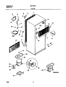 05 - System parts for Frigidaire Refrigerator MRT21NREW2 from AppliancePartsPros.com
