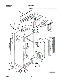 03 - Cabinet parts for Frigidaire Refrigerator FRT21PRGW3 from AppliancePartsPros.com