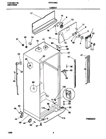 03 - Cabinet parts for Frigidaire Refrigerator FRT21NRGW2 from AppliancePartsPros.com
