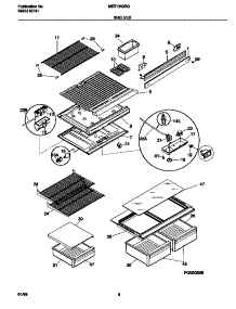 04 - Shelves parts for Frigidaire Refrigerator MRT18GRGW1 from AppliancePartsPros.com