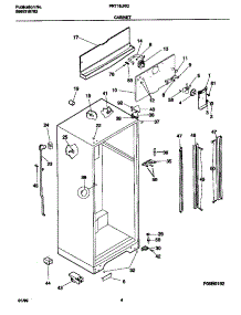 03 - Cabinet parts for Frigidaire Refrigerator FRT18JRGW1 from AppliancePartsPros.com