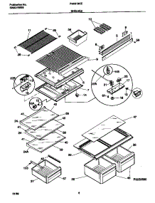 04 - Shelves parts for Frigidaire Refrigerator F44N18CEW7 from AppliancePartsPros.com