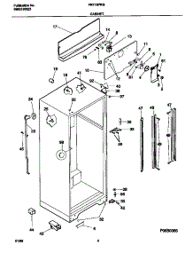 03 - Cabinet parts for Frigidaire Refrigerator FRT18PRGW1 from AppliancePartsPros.com