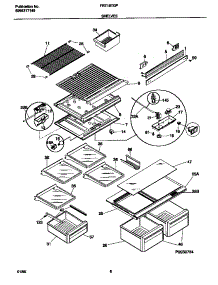 04 - Shelves parts for Frigidaire Refrigerator FRT18TGFW1 from AppliancePartsPros.com
