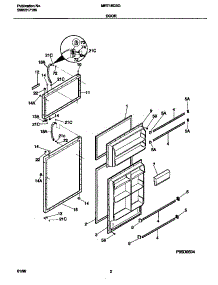 02 - Door parts for Frigidaire Refrigerator MRT18CSGW1 from AppliancePartsPros.com