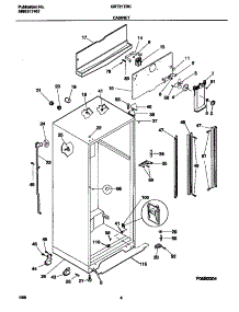 03 - Cabinet parts for Frigidaire Refrigerator GRT21TRCW2 from AppliancePartsPros.com