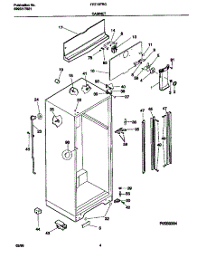 04 - Cabinet parts for Frigidaire Refrigerator FRT18TRCW7 from AppliancePartsPros.com