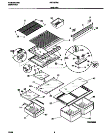 05 - Shelves parts for Frigidaire Refrigerator FRT18TRCW7 from AppliancePartsPros.com