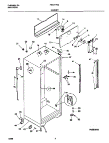 03 - Cabinet parts for Frigidaire Refrigerator FRT21TNGW3 from AppliancePartsPros.com