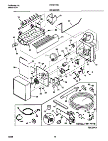 06 - Ice Maker parts for Frigidaire Refrigerator FRT21TNGW3 from AppliancePartsPros.com