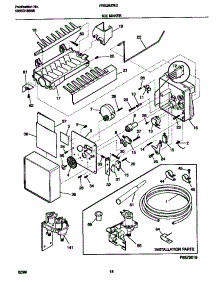 10 - Ice Maker parts for Frigidaire Refrigerator FRS26ZRGW6 from AppliancePartsPros.com