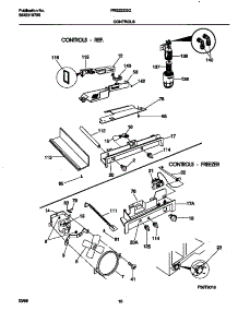 06 - Controls parts for Frigidaire Refrigerator FRS22ZGGW4 from AppliancePartsPros.com
