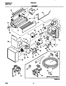 10 - Ice Maker parts for Frigidaire Refrigerator FRS22ZGGW4 from AppliancePartsPros.com