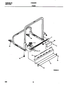 06 - Frame parts for Frigidaire Dishwasher FDB935RHS0 from AppliancePartsPros.com