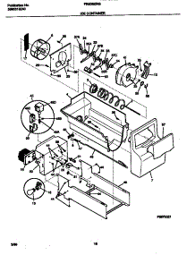 09 - Ice Container parts for Frigidaire Refrigerator FRS20ZRGW3 from AppliancePartsPros.com