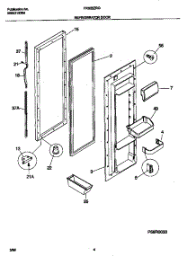 03 - Refrigerator parts for Frigidaire Refrigerator FRS22ZRGW3 from AppliancePartsPros.com