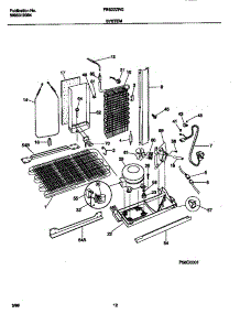 07 - System parts for Frigidaire Refrigerator FRS22ZRGW3 from AppliancePartsPros.com