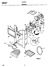 08 - Dispenser parts for Frigidaire Refrigerator FRS22ZRGW3 from AppliancePartsPros.com