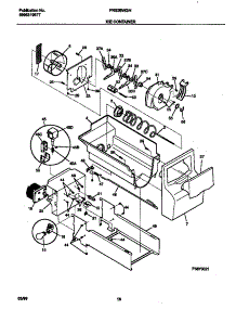 09 - Ice Container parts for Frigidaire Refrigerator FRS26WGHW0 from AppliancePartsPros.com